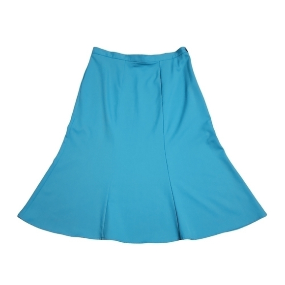 Nikki size 12 long blue skirt polyester RN 46032 - Picture 1 of 8
